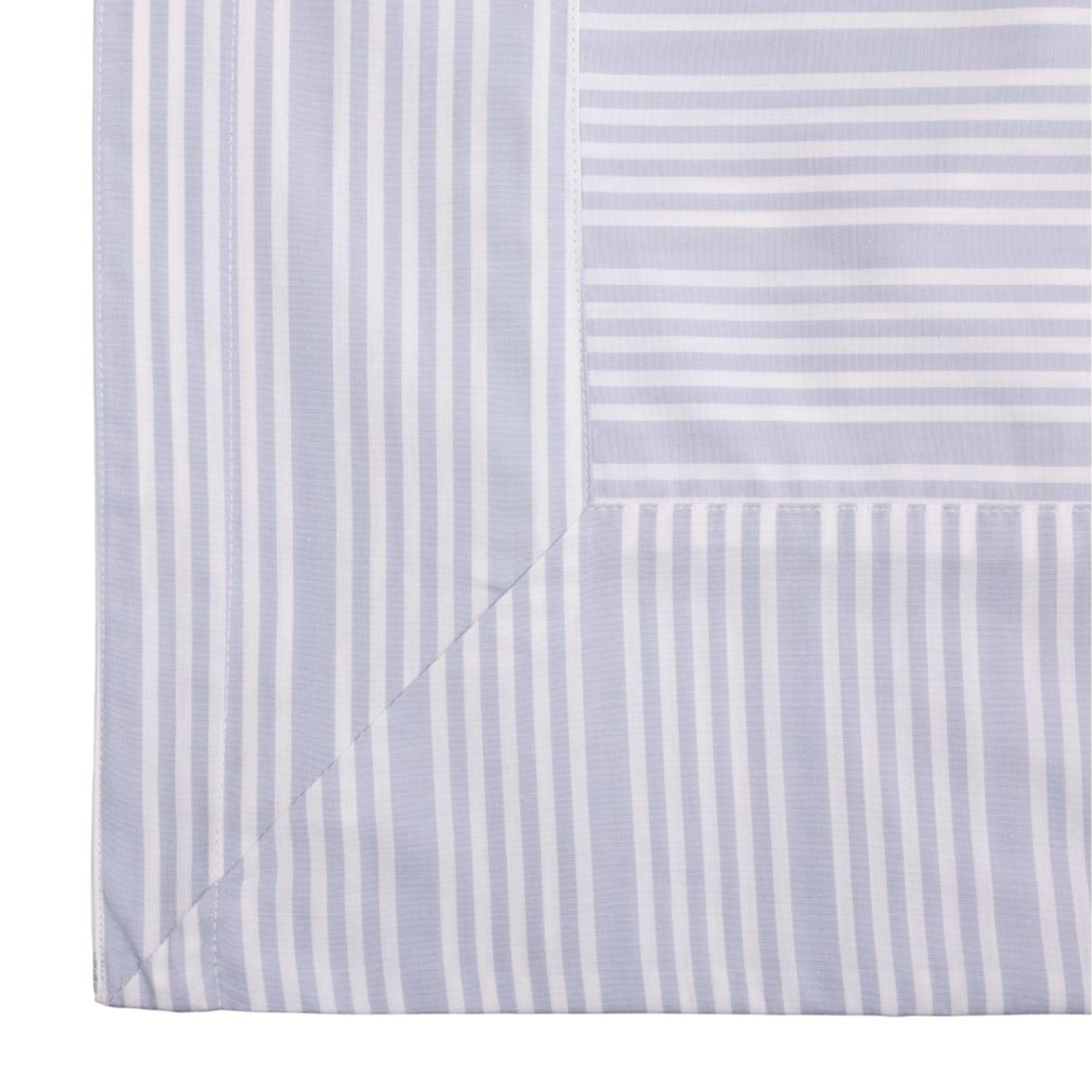 Pudebetræk 63x60 cm støvet blå striber